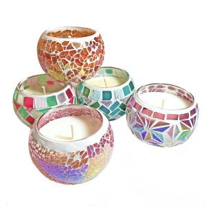 Mosaic candles
